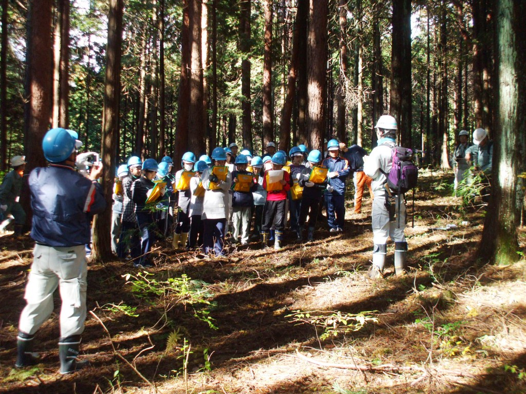 小学生対象の体験事業（森林体験）